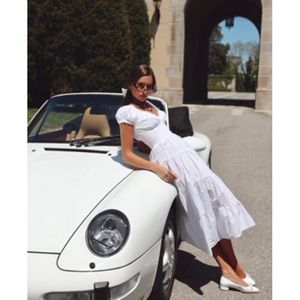 NWT white poplin weworewhat dress, size XS